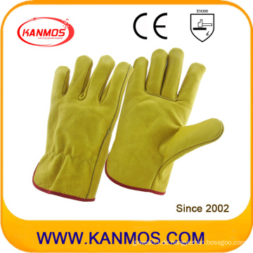 Gelb Kuh Korn Leder Industriesicherheit Fahrer Handschuhe (12202)